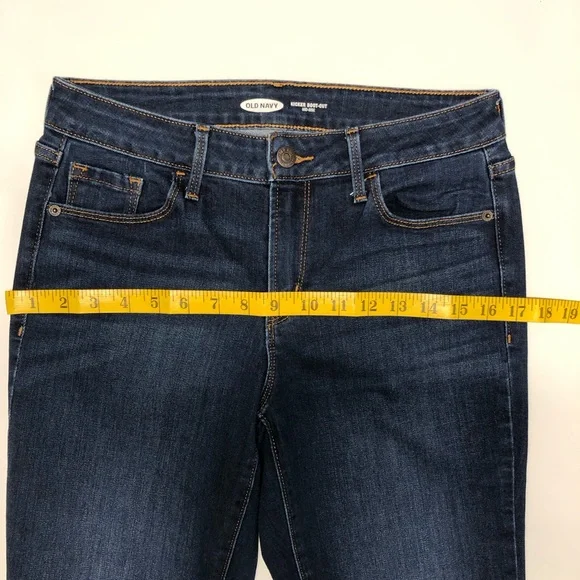 Old navy kicker boot cut mid rise jeans size 4 Long - Picture 6 of 14
